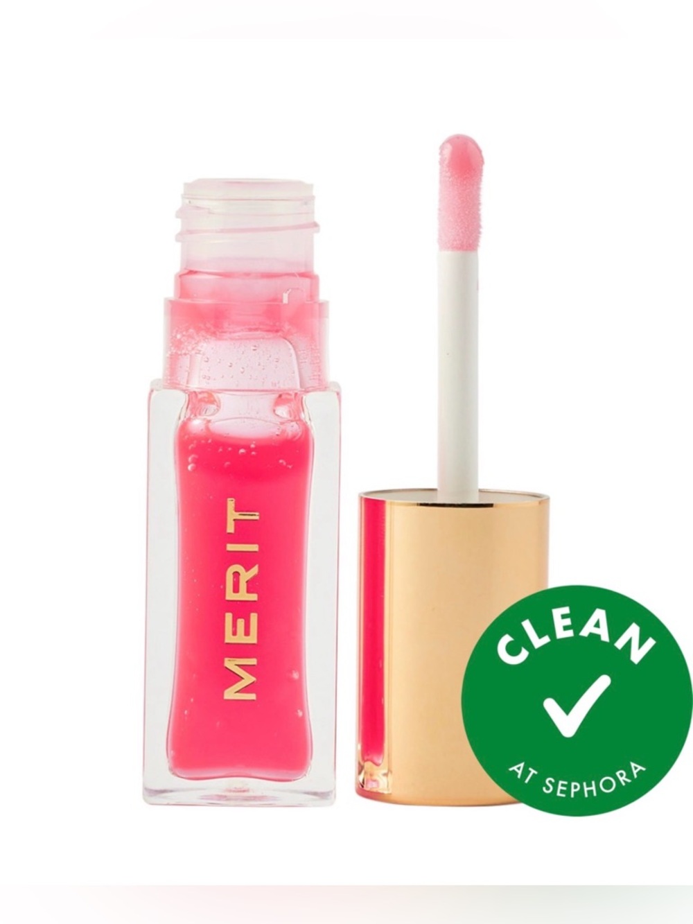 BRAND NEW - MERIT Shade Slick Gelée Sheer Tinted Lip Oil in the shade Les Deux